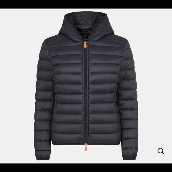 Save The Duck Womens Classic Hooded Jacket in GIGA - Picture 3 of 4